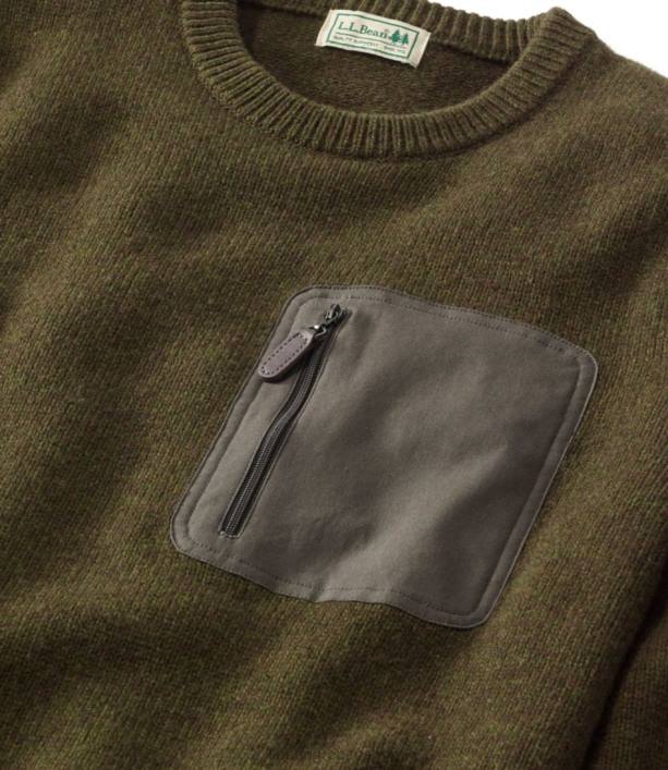 άνδρες Maine Guide merino πουλόβερ 6PHT6129 LLBean εξοπλισμός εξωτερικού χώρου φύκια πράσινα