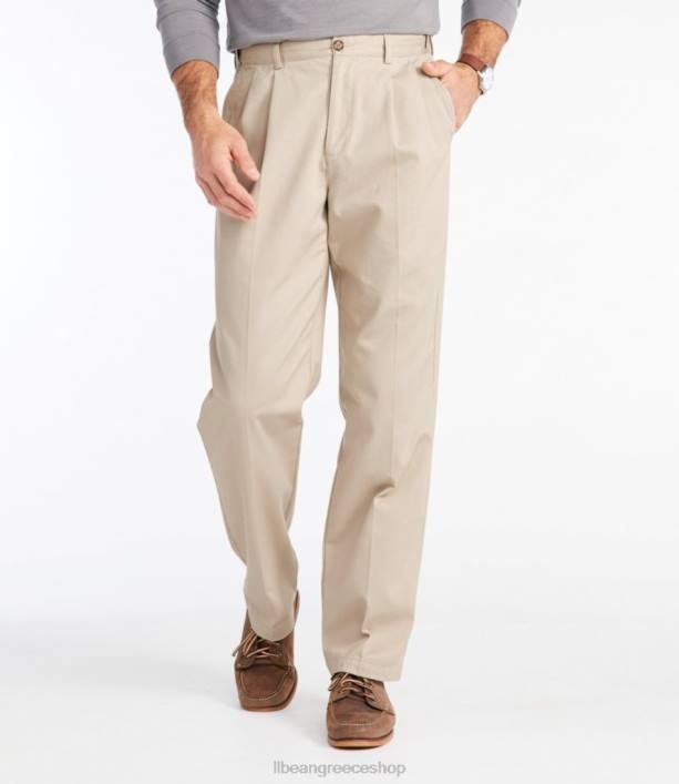 άνδρες chino χωρίς ρυτίδες 6PHT5980 LLBean x Double L είδη ένδυσης σκούρο χακί