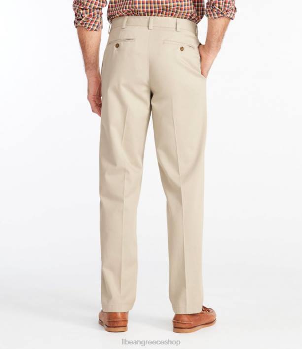 άνδρες chino χωρίς ρυτίδες 6PHT671 LLBean x Double L είδη ένδυσης χακί