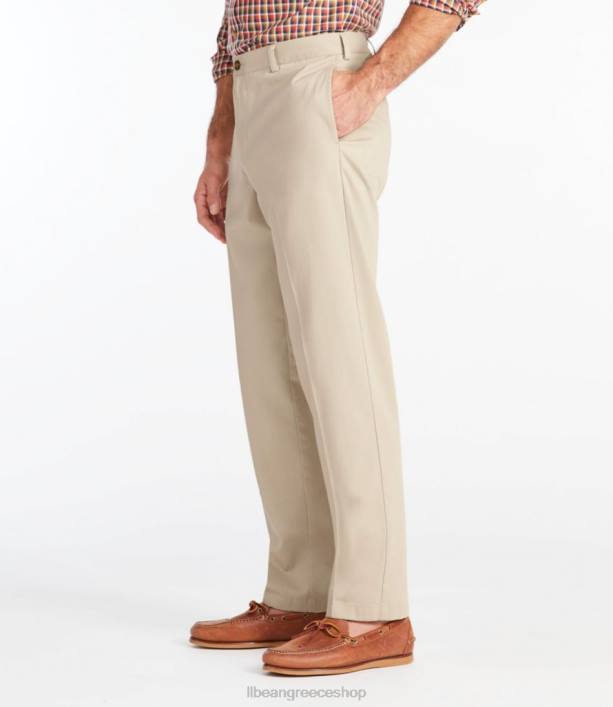 άνδρες chino χωρίς ρυτίδες 6PHT671 LLBean x Double L είδη ένδυσης χακί