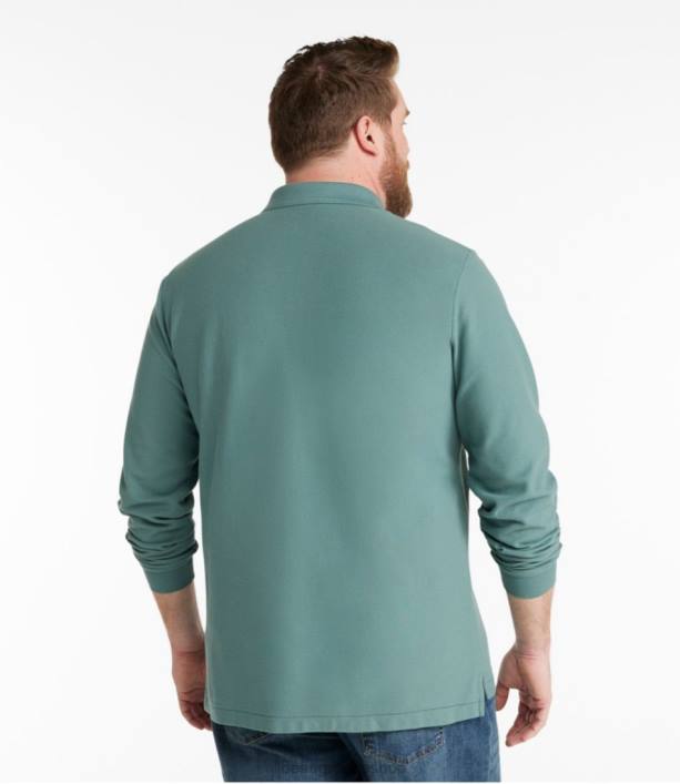 άνδρες premium πόλο 6PHT6506 LLBean x Double L είδη ένδυσης βαθύ ζαφείρι
