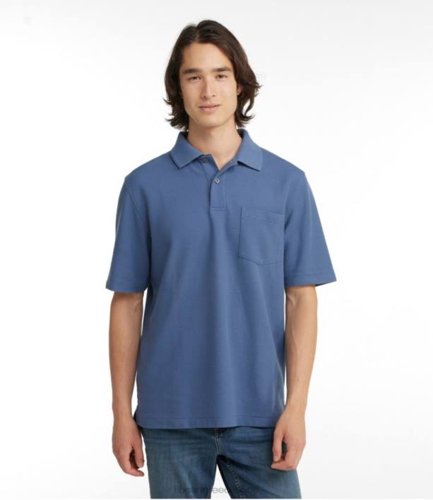 άνδρες premium πόλο 6PHT7176 LLBean x Double L είδη ένδυσης κατασκήνωση πράσινο