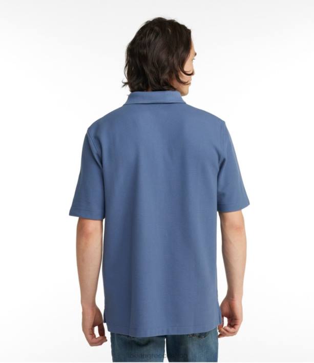 άνδρες premium πόλο 6PHT7176 LLBean x Double L είδη ένδυσης κατασκήνωση πράσινο