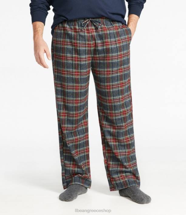 άνδρες scotch καρό φανελένιο παντελόνι ύπνου 6PHT269 LLBean είδη ένδυσης λουλακί ταρτάν