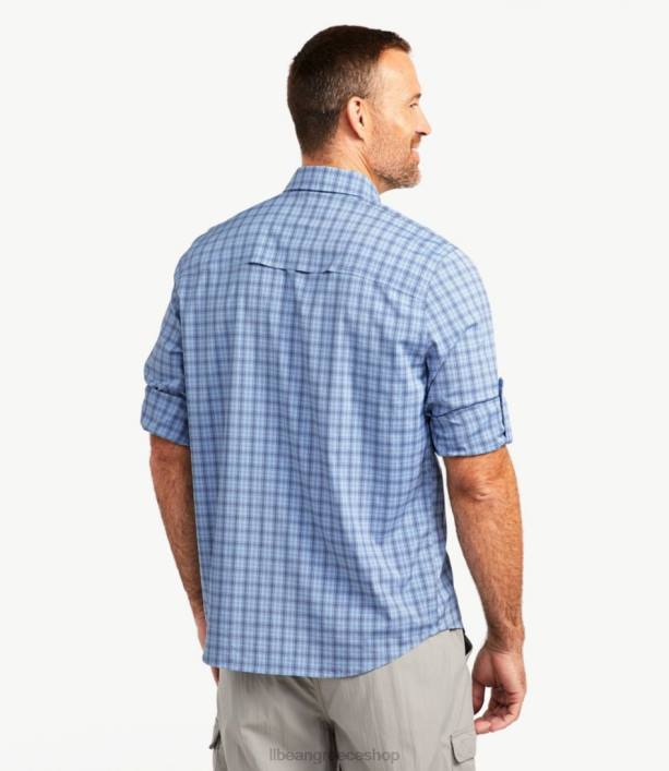 άνδρες tropicwear pro stretch πουκάμισο 6PHT3974 LLBean είδη ένδυσης μεσαίο μπλε