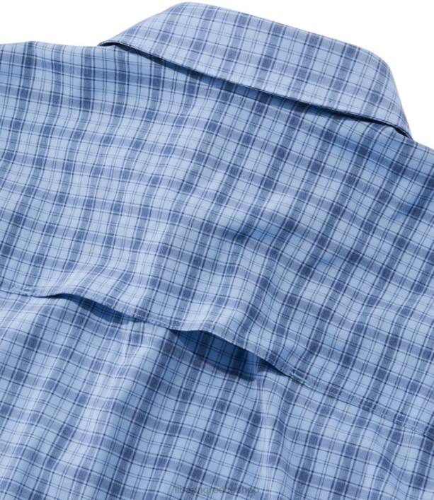 άνδρες tropicwear pro stretch πουκάμισο 6PHT3974 LLBean είδη ένδυσης μεσαίο μπλε