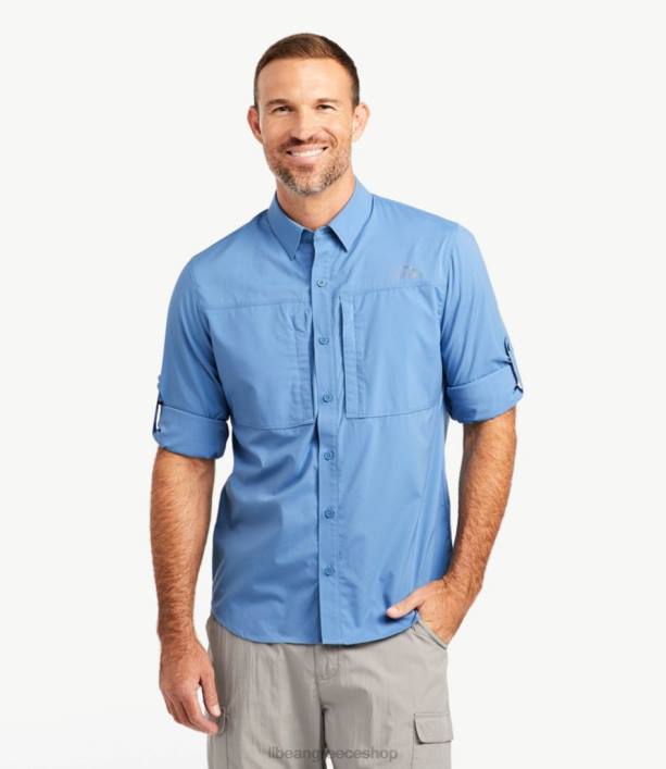 άνδρες tropicwear pro stretch πουκάμισο 6PHT4902 LLBean είδη ένδυσης άγκυρα γκρι