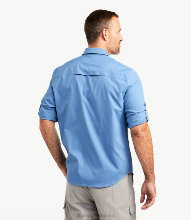 άνδρες tropicwear pro stretch πουκάμισο 6PHT4902 LLBean είδη ένδυσης άγκυρα γκρι