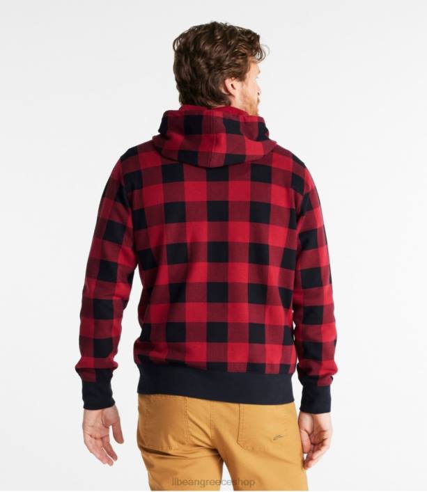 άνδρες x φούτερ με φιστίκια 6PHT640 LLBean είδη ένδυσης βαθύ κόκκινο βουβάλι