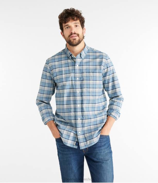 άνδρες Άνετο πουκάμισο oxford 6PHT3206 LLBean είδη ένδυσης μπλε της κόλπου