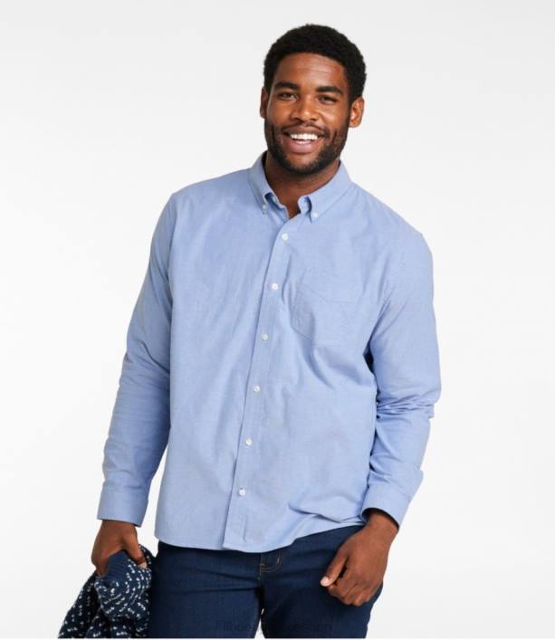άνδρες Άνετο πουκάμισο oxford 6PHT3308 LLBean είδη ένδυσης άσπρο