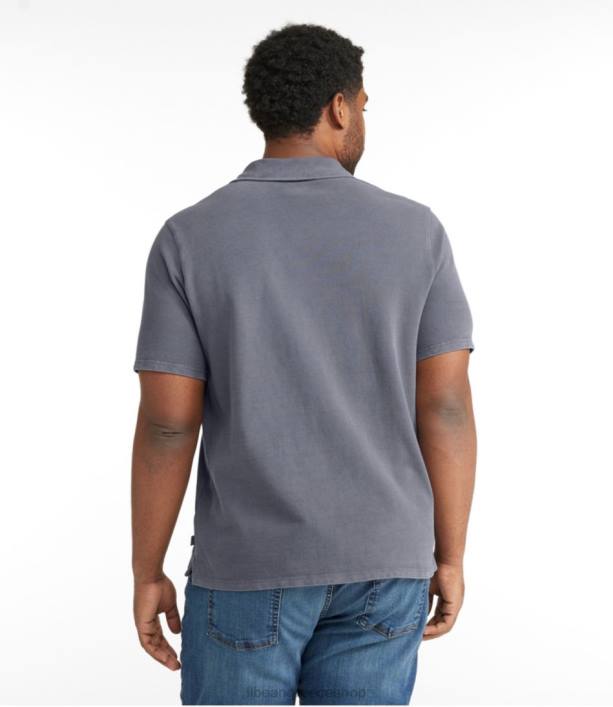 άνδρες Πικέ πόλο μπλουζάκι με φασόλια 6PHT5784 LLBean είδη ένδυσης σκουριά πορτοκαλί