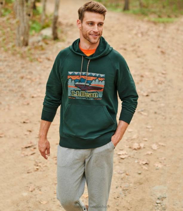 άνδρες Φούτερ λογότυπο camp comfort 6PHT3302 LLBean είδη ένδυσης σιδερένιο ρείκι