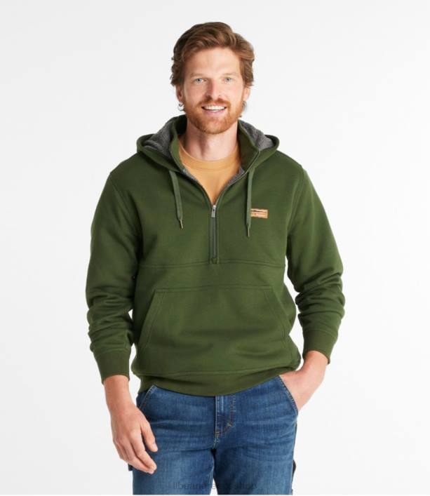 άνδρες Φούτερ με μισό φερμουάρ katahdin iron 6PHT5961 LLBean είδη ένδυσης ΠΟΛΕΜΙΚΟ ΝΑΥΤΙΚΟ