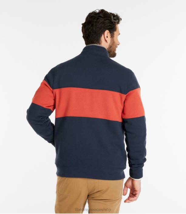 άνδρες Φούτερ του 1912 6PHT550 LLBean είδη ένδυσης κλασικό ναυτικό/πορτοκαλί σκουριάς