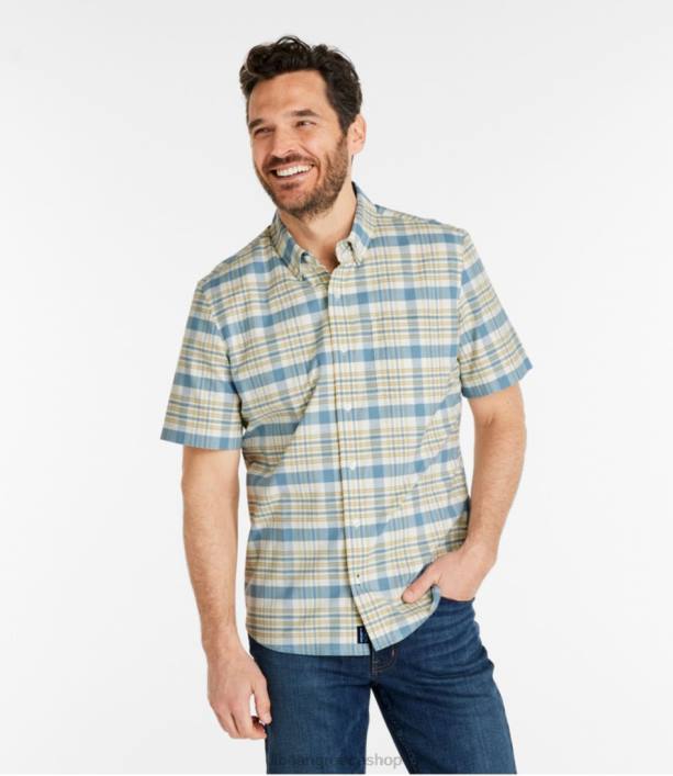 άνδρες άνεση τέντωμα oxford 6PHT3123 LLBean είδη ένδυσης μπλε της κόλπου