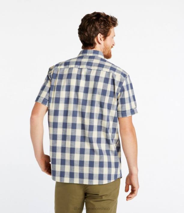 άνδρες άνετο ελαστικό πουκάμισο chambray 6PHT3505 LLBean είδη ένδυσης απαλό τιρκουάζ