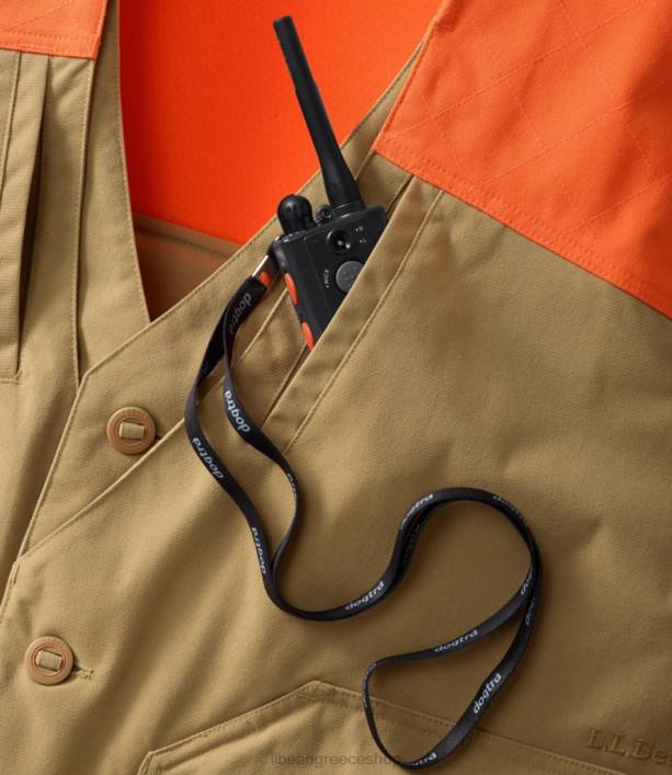 άνδρες γιλέκο κυνηγού ορεινών 6PHT1978 LLBean x Double L εξοπλισμός εξωτερικού χώρου σκούρο χακί/πορτοκαλί κυνηγός