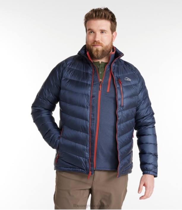 άνδρες εξαιρετικά ελαφρύ τζάκετ 850 6PHT7018 LLBean εξωτερικά ενδύματα ζωηρό κόκκινο