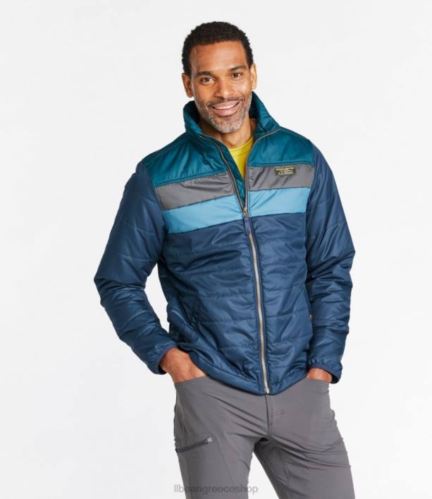 άνδρες κλασικό puffer jacket του βουνού 6PHT564 LLBean εξωτερικά ενδύματα ναυτικό ναυτικό/ βαθύ ναύαρχο μπλε
