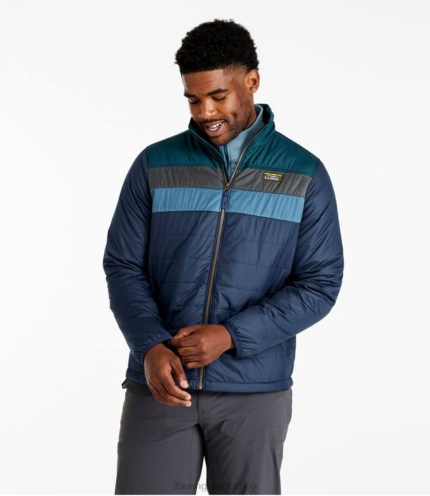 άνδρες κλασικό puffer jacket του βουνού 6PHT564 LLBean εξωτερικά ενδύματα ναυτικό ναυτικό/ βαθύ ναύαρχο μπλε