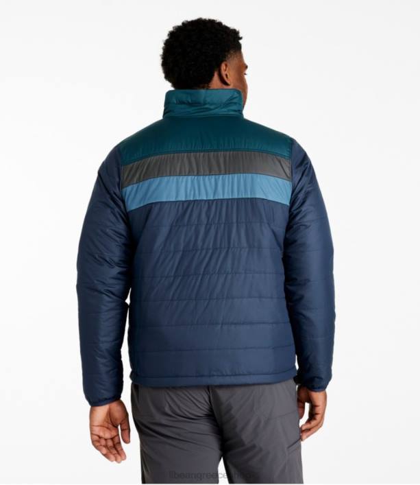 άνδρες κλασικό puffer jacket του βουνού 6PHT564 LLBean εξωτερικά ενδύματα ναυτικό ναυτικό/ βαθύ ναύαρχο μπλε