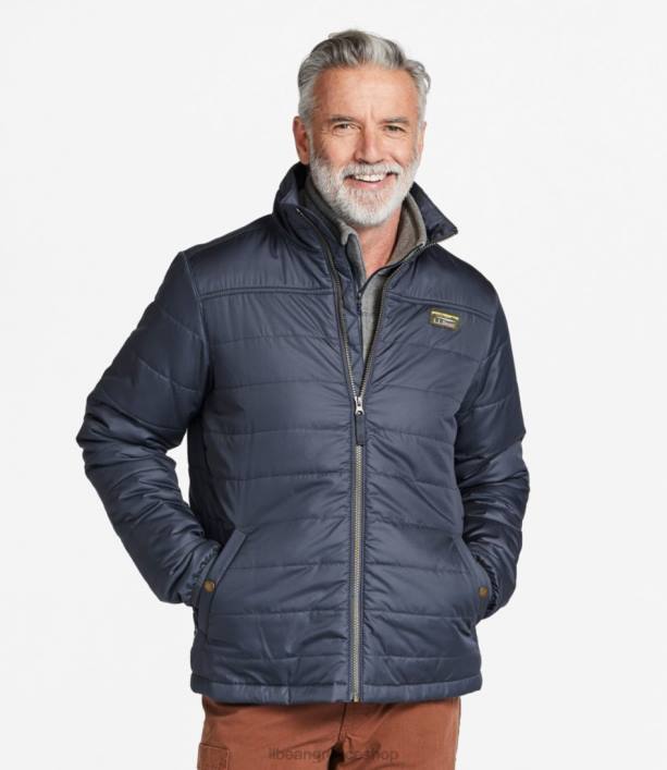 άνδρες κλασικό puffer jacket του βουνού 6PHT6045 LLBean εξωτερικά ενδύματα σκούρο πεύκο