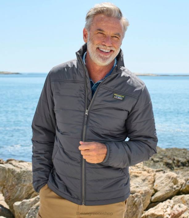άνδρες κλασικό puffer jacket του βουνού 6PHT6045 LLBean εξωτερικά ενδύματα σκούρο πεύκο