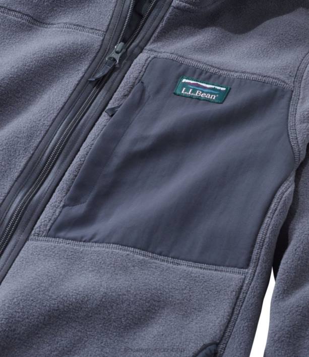 άνδρες κλασικό φλις φούτερ βουνού 6PHT4938 LLBean εξωτερικά ενδύματα σκουριά πορτοκαλί
