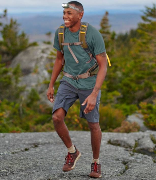 άνδρες κοντομάνικο μπλουζάκι trail που στεγνώνει γρήγορα 6PHT265 LLBean είδη ένδυσης μαλακό έλατο