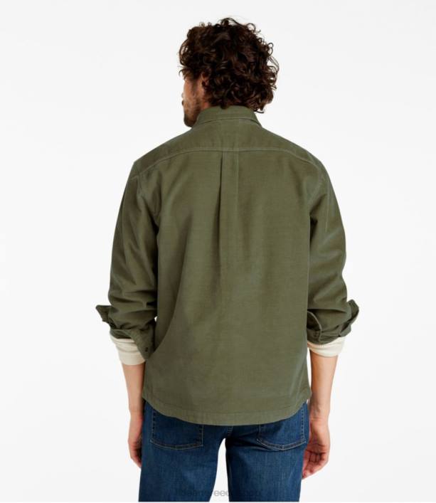 άνδρες κοτλέ πουκάμισο με φασόλια τζακ 6PHT124 LLBean είδη ένδυσης marsh brown