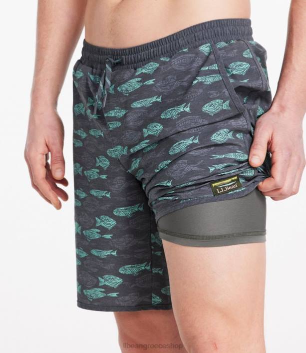 άνδρες μαγιό σορτς περιπέτειας 6PHT326 LLBean είδη ένδυσης σταυρωτή πάπρικα