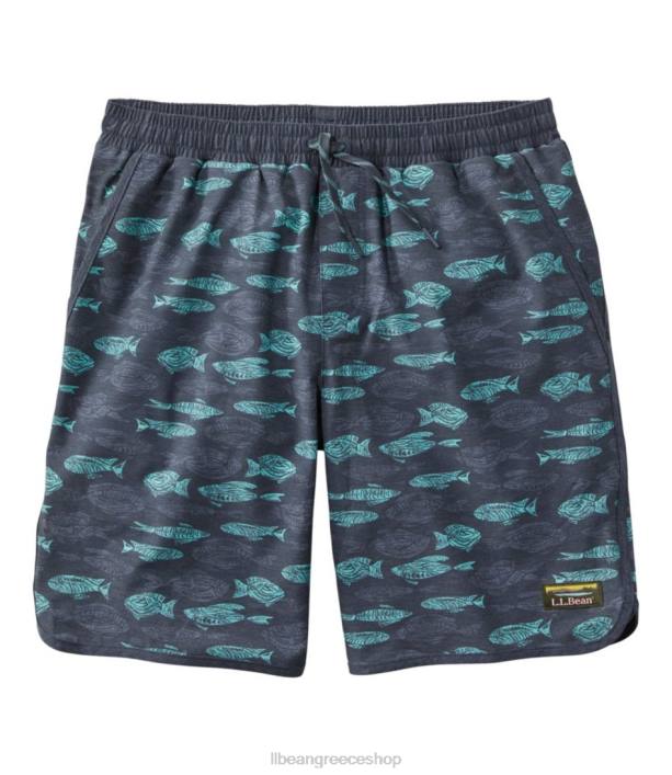 carbon navy fish print