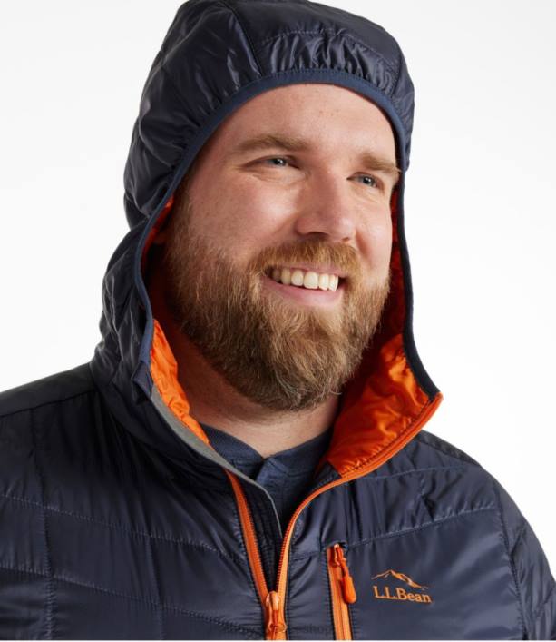 άνδρες μπουφάν primaloft packaway με κουκούλα 6PHT516 LLBean εξωτερικά ενδύματα τροπικό δάσος/βαθύ βάλσαμο