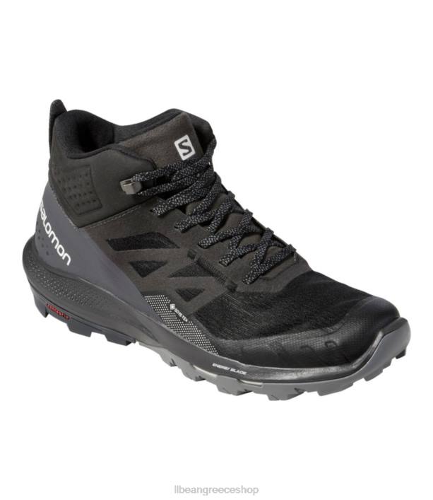 άνδρες μπότες πεζοπορίας salomon outpulse gore-tex 6PHT1130 LLBean είδη υπόδησης έβενος/λευκασμένη άμμος/ζωντανό πορτοκάλι