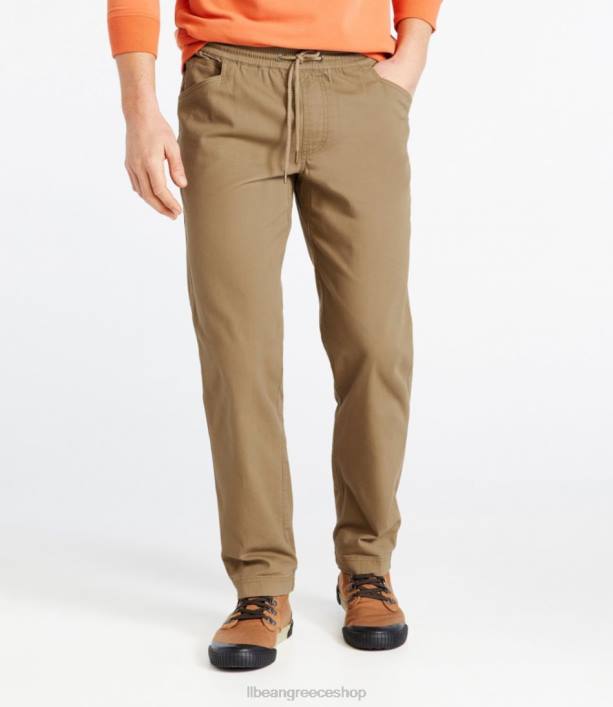 άνδρες παντελόνι από καμβά beanflex 6PHT4818 LLBean είδη ένδυσης ασημένια άμμος