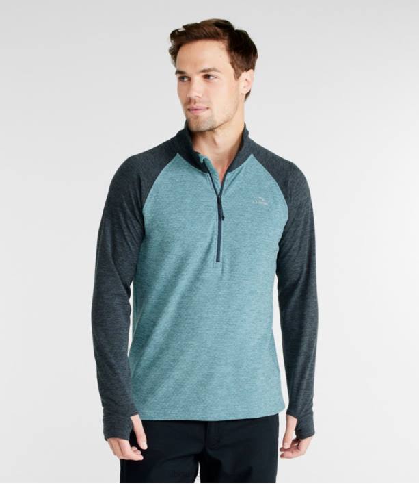 άνδρες πλέγμα περιπέτειας fleece 6PHT573 LLBean είδη ένδυσης carbon navy/μπλε χαλαζίας