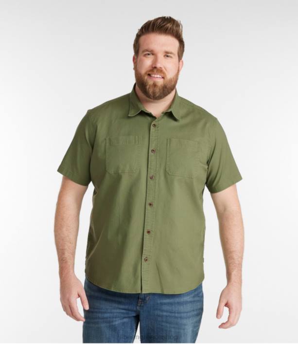 άνδρες πουκάμισο από twill beanflex 6PHT3116 LLBean είδη ένδυσης θαλάσσιο πεύκο
