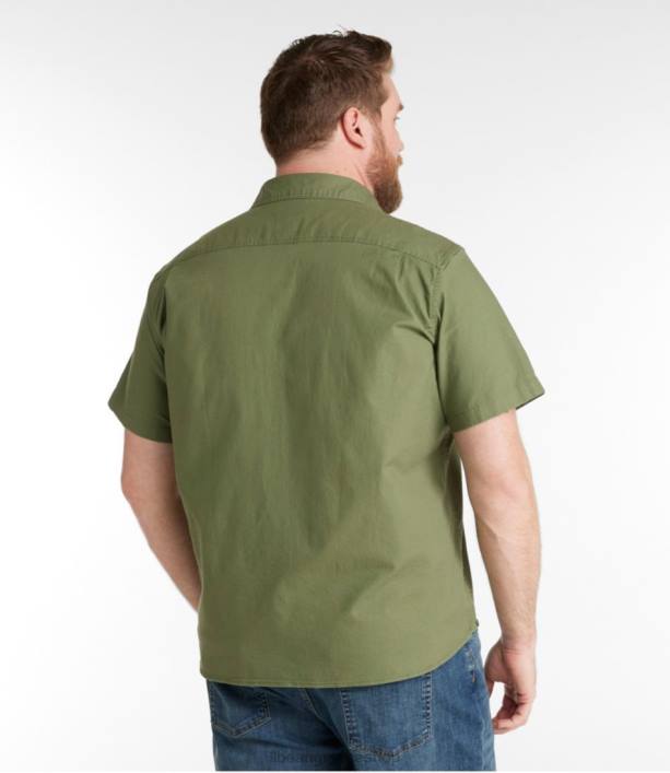 άνδρες πουκάμισο από twill beanflex 6PHT3116 LLBean είδη ένδυσης θαλάσσιο πεύκο