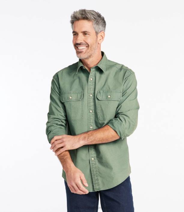 άνδρες πουκάμισο από καραβόπανο 6PHT7026 LLBean είδη ένδυσης ηλιόλουστο κοράλλι