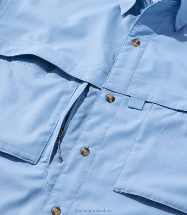 άνδρες πουκάμισο με τροπικά ρούχα 6PHT3134 LLBean είδη ένδυσης ορυκτό μπλε