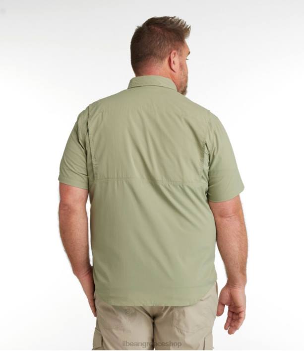 άνδρες πουκάμισο με τροπικά ρούχα 6PHT3148 LLBean είδη ένδυσης ορυκτό μπλε
