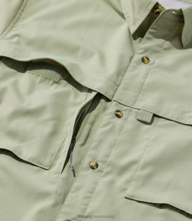 άνδρες πουκάμισο με τροπικά ρούχα 6PHT3148 LLBean είδη ένδυσης ορυκτό μπλε