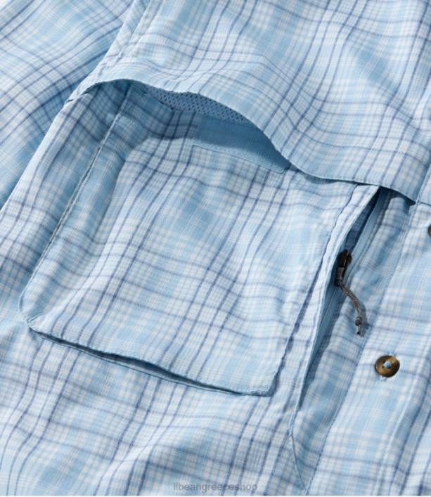 άνδρες πουκάμισο με τροπικά ρούχα 6PHT4013 LLBean είδη ένδυσης σερφ μπλε