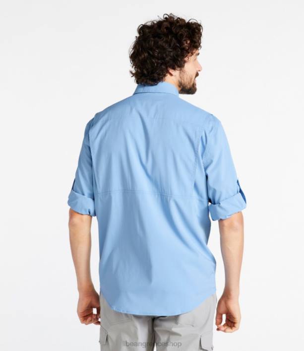 άνδρες πουκάμισο με τροπικά ρούχα 6PHT4744 LLBean είδη ένδυσης ξεθωριασμένος νεφρίτης