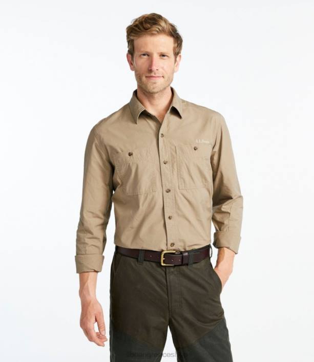 άνδρες πουκάμισο πεδίου 6PHT1547 LLBean x Double L εξοπλισμός εξωτερικού χώρου φλαμουριά