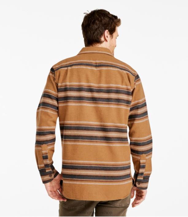 άνδρες πουκάμισο σαμουά 6PHT155 LLBean είδη ένδυσης κριθάρι πολυ