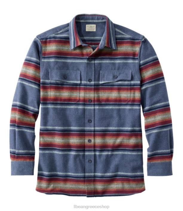 άνδρες πουκάμισο σαμουά 6PHT5052 LLBean είδη ένδυσης rangeley blue multi