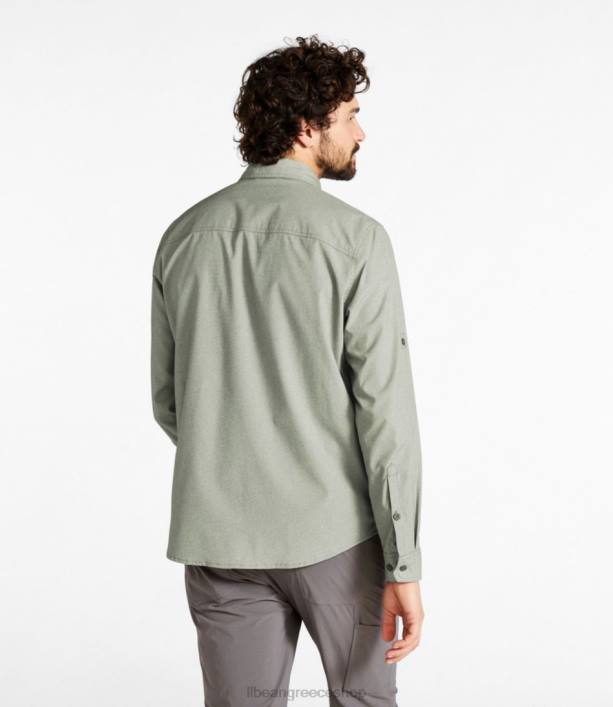 άνδρες πουκάμισο χωρίς πτήσεις 6PHT317 LLBean είδη ένδυσης βαθιά ελιά