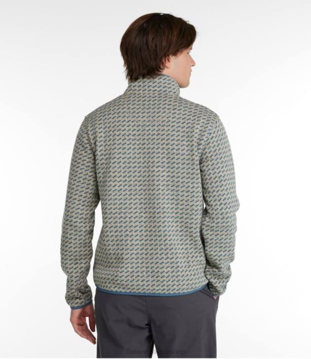 άνδρες πουλόβερ fleece πουλόβερ 6PHT893 LLBean είδη ένδυσης σκουριασμένο πήλινο βουβάλι